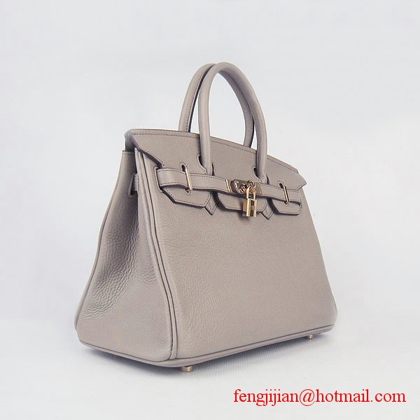 Hermes Birkin 30cm Togo Leather Bag Grey 6088